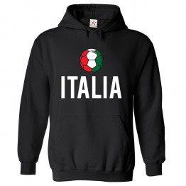 Italy Football Fan Italia Flag Design Kids & Adults Hoodie
